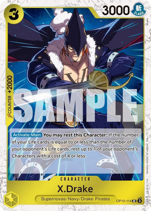 X.Drake (Pirate Foil) [Premium Booster -The Best- Vol. 2] - for just $0.10! 