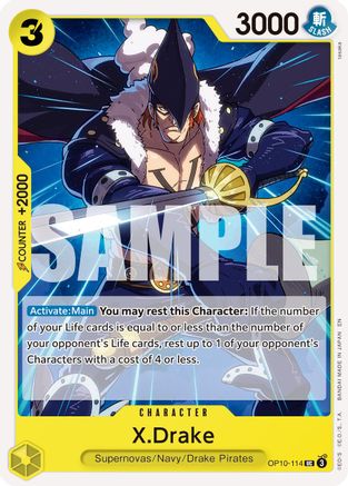 X.Drake (Reprint) (OP10-114) - Premium Booster -The Best- Vol. 2 - for just $0.05! 