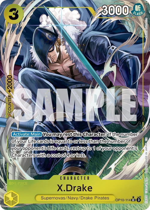 X.Drake (Alternate Art) [Premium Booster -The Best- Vol. 2] - for just $18.30! 