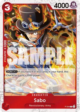 Sabo - P-044 (Pirate Foil) (P-044) - Premium Booster -The Best- Vol. 2 Foil - for just $0.13! 