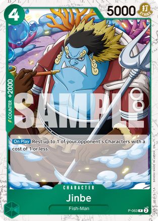 Jinbe - P-063 (Pirate Foil) (P-063) - Premium Booster -The Best- Vol. 2 Foil - for just $0.15! 