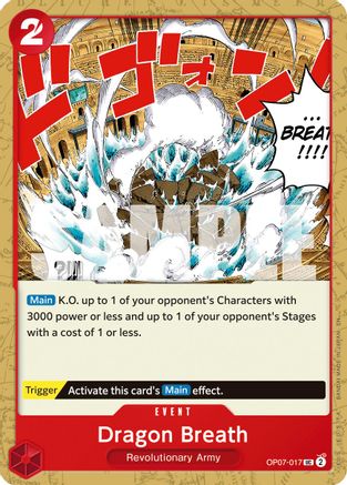 Dragon Breath (Reprint) (OP07-017) - Premium Booster -The Best- Vol. 2 - for just $0.05! 