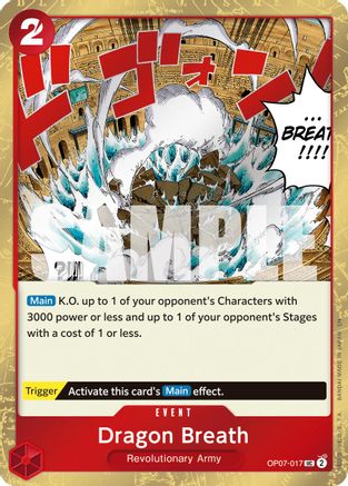 Dragon Breath (Pirate Foil) (OP07-017) - Premium Booster -The Best- Vol. 2 Foil - for just $0.10! 