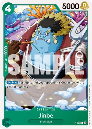 Jinbe - P-063 (Reprint) (P-063) - Premium Booster -The Best- Vol. 2 - for just $0.13! 