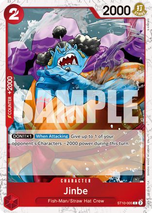 Jinbe - ST10-005 (Pirate Foil) (ST10-005) - Premium Booster -The Best- Vol. 2 Foil - for just $0.10! 