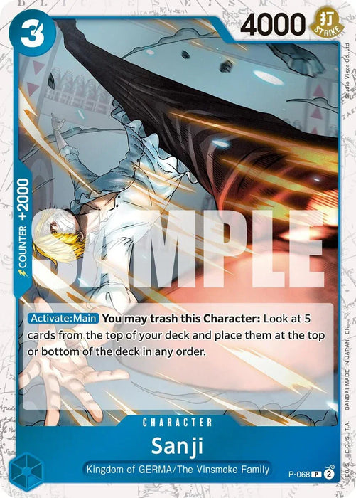 Sanji (P-068) (Pirate Foil) [Premium Booster -The Best- Vol. 2] - for just $0.10! 