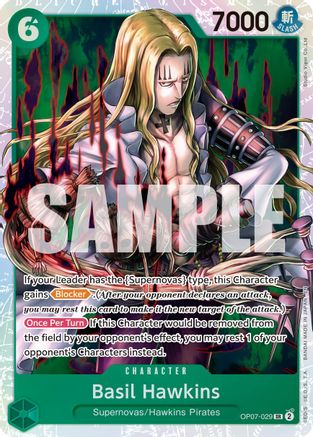 Basil Hawkins - OP07-029 (Reprint) (OP07-029) - Premium Booster -The Best- Vol. 2 Foil - for just $0.13! 