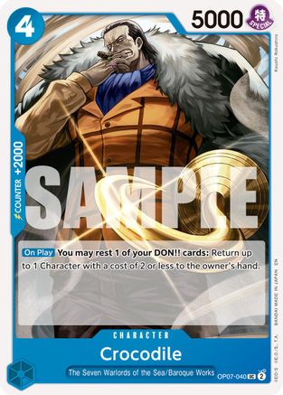 Crocodile - OP07-040 (Reprint) (OP07-040) - Premium Booster -The Best- Vol. 2 - for just $0.05! 