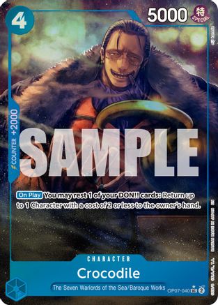 Crocodile - OP07-040 (Alternate Art) (OP07-040) - Premium Booster -The Best- Vol. 2 Foil - for just $2.08! 
