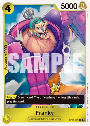 Franky - OP07-107 (Reprint) (OP07-107) - Premium Booster -The Best- Vol. 2 Foil - for just $0.10! 