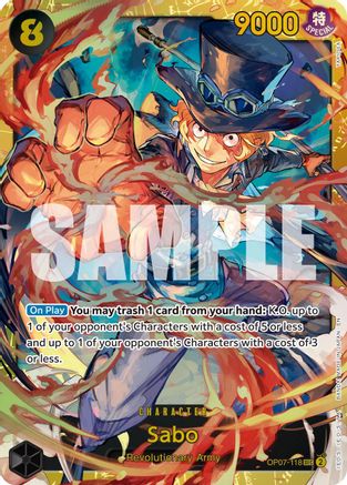 Sabo - OP07-118 (Reprint) (OP07-118) - Premium Booster -The Best- Vol. 2 Foil - for just $0.53! 