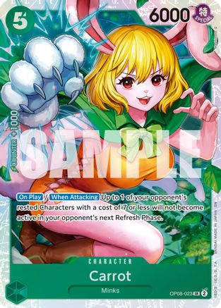 Carrot (Reprint) (OP08-023) - Premium Booster -The Best- Vol. 2 Foil - for just $0.57! 