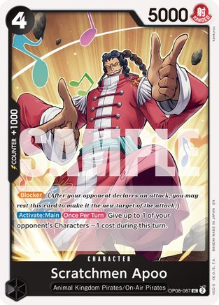 Scratchmen Apoo - OP08-087 (Reprint) (OP08-087) - Premium Booster -The Best- Vol. 2 - for just $0.05! 