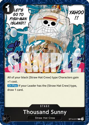Thousand Sunny (Pirate Foil) (ST14-017) - Premium Booster -The Best- Vol. 2 Foil - for just $0.10! 