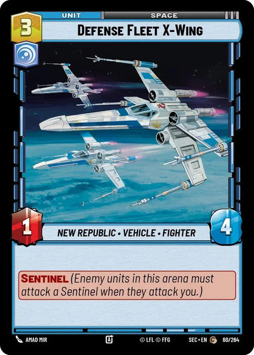 Defense Fleet X-Wing (60/264) (60/264) [Secrets of Power] - for just $0.10! 