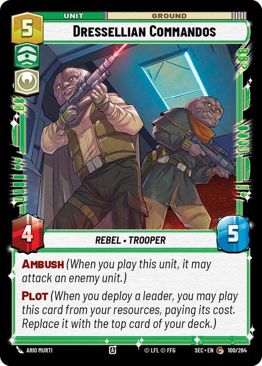 Dressellian Commandos (100/264) (100/264) [Secrets of Power] - for just $0.10! 