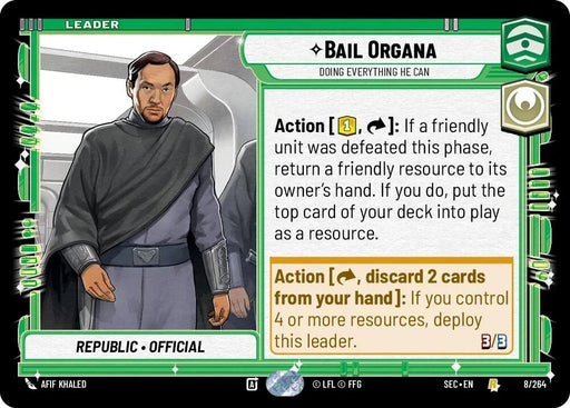 Bail Organa (8/264) - Doing Everything He Can (8/264) [Secrets of Power] - for just $0.10! 