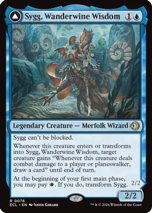 Sygg, Wanderwine Wisdom (ECL-076) - Lorwyn Eclipsed Foil - for just $0.10! 