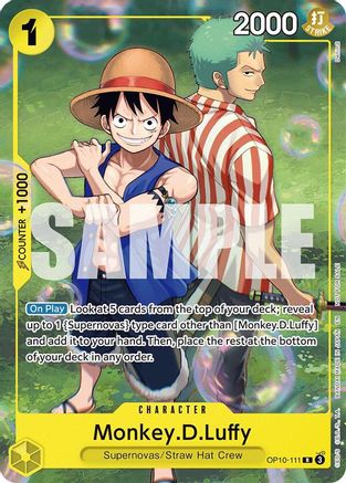 Monkey.D.Luffy (Learn Together Deck Set - Set Sail Event) (OP10-111) - One Piece Promotion Cards - for just $21.95! 