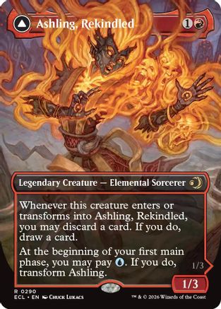 Ashling, Rekindled (Borderless) (ECL-290) - Lorwyn Eclipsed Foil - for just $1.84! 