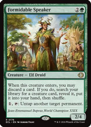 Formidable Speaker (ECL-176) - Lorwyn Eclipsed Foil - for just $3.64! 