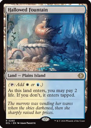 Hallowed Fountain (ECL-265) - Lorwyn Eclipsed Foil - for just $2.32! 