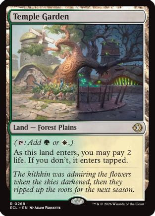Temple Garden (ECL-268) - Lorwyn Eclipsed Foil - for just $2.42! 