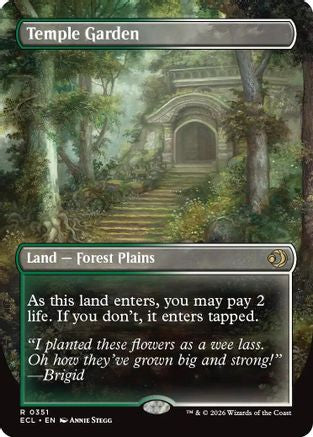 Temple Garden (Borderless) (ECL-351) - Lorwyn Eclipsed Foil - for just $5.71! 