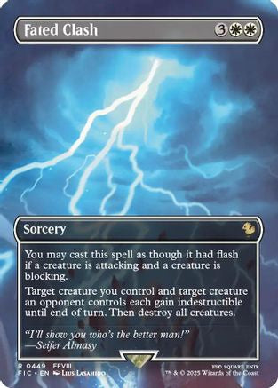 Fated Clash (Borderless) (FIC-449) - Commander: FINAL FANTASY Foil - for just $2.45! 