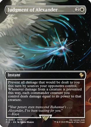 Judgment of Alexander (Borderless) (FIC-455) - Commander: FINAL FANTASY Foil - for just $1.95! 