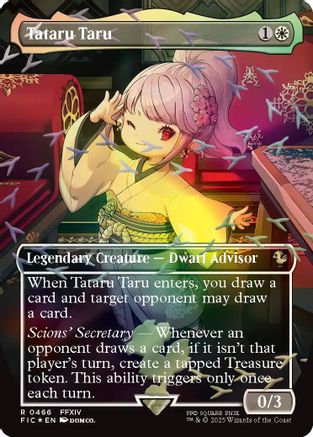 Tataru Taru (Borderless) (Chocobo Track Foil) (FIC-466) - Commander: FINAL FANTASY Foil - for just $71.88! 
