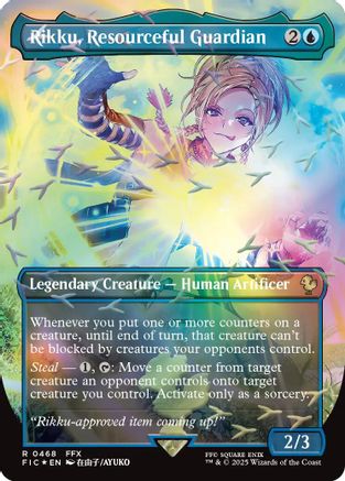 Rikku, Resourceful Guardian (Borderless) (Chocobo Track Foil) (FIC-468) - Commander: FINAL FANTASY Foil - for just $23.91! 