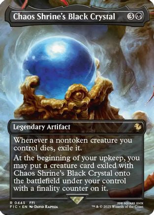 Chaos Shrine's Black Crystal (Borderless) (FIC-445) - Commander: FINAL FANTASY Foil - for just $1.03! 