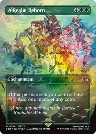 A Realm Reborn (Borderless) (Chocobo Track Foil) (FIN-566) - FINAL FANTASY Foil - for just $8.05! 