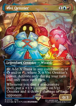 Vivi Ornitier (Borderless) (Chocobo Track Foil) (FIN-570) - FINAL FANTASY Foil - for just $69.50! 