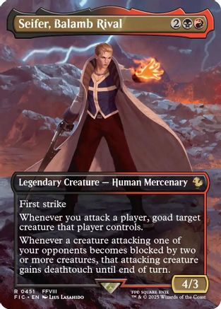 Seifer, Balamb Rival (Borderless) (FIC-451) - Commander: FINAL FANTASY Foil - for just $0.56! 