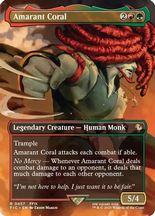 Amarant Coral (Borderless) (FIC-457) - Commander: FINAL FANTASY - for just $1.11! 