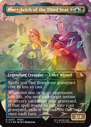 Emet-Selch of the Third Seat (Borderless) (Chocobo Track Foil) (FIC-473) - Commander: FINAL FANTASY Foil - for just $24.08! 