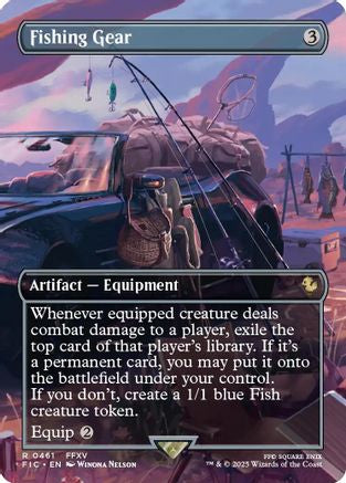 Fishing Gear (Borderless) (FIC-461) - Commander: FINAL FANTASY Foil - for just $2.73! 