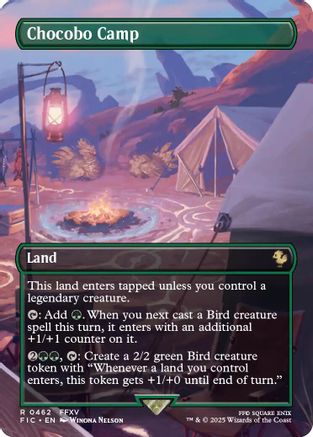 Chocobo Camp (Borderless) (FIC-462) - Commander: FINAL FANTASY Foil - for just $1.85! 