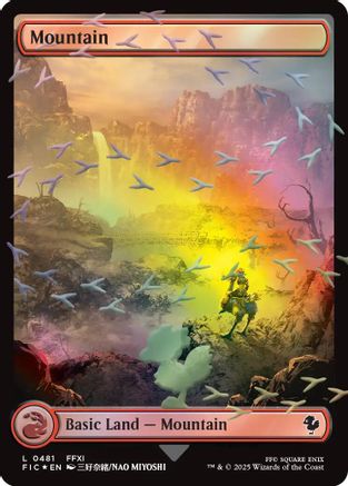 Mountain (Chocobo Track Foil) (FIC-481) - Commander: FINAL FANTASY Foil - for just $0.53! 