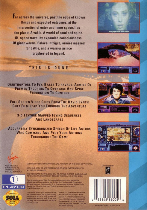 Dune – Sega CD (SCD) - for just $0! 