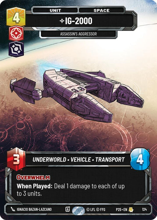 IG-2000 - 2000 (124) - Assassin's Aggressor (124) (124) [Sector and Regional Promos: Season 1] - for just $8.80! 