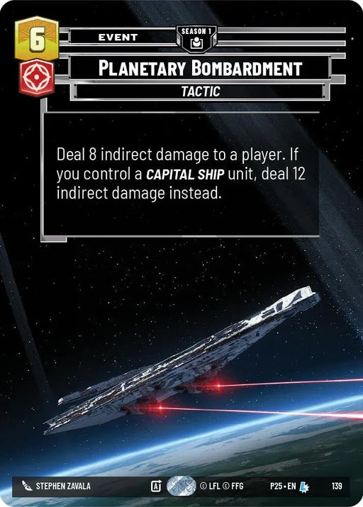 Planetary Bombardment (139) (139) [Sector and Regional Promos: Season 1] - for just $11.35! 