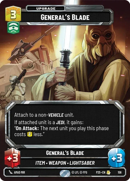 General's Blade (156) (156) [Sector and Regional Promos: Season 1] - for just $0.10! 