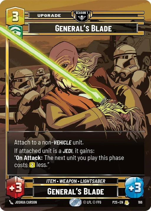 General's Blade (166) (166) [Sector and Regional Promos: Season 1] - for just $32.30! 