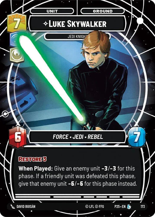 Luke Skywalker - Jedi Knight (173) (173) [Sector and Regional Promos: Season 1] - for just $80! 