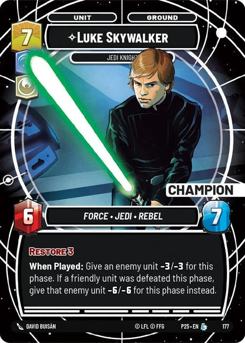 Luke Skywalker - Jedi Knight (Champion) (175) (175) [Sector and Regional Promos: Season 1] - for just $0.10! 