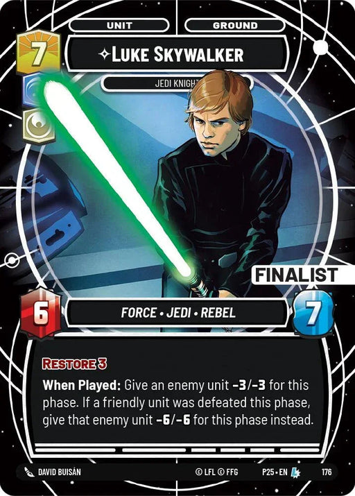 Luke Skywalker - Jedi Knight (Finalist) (176) (176) [Sector and Regional Promos: Season 1] - for just $0.10! 