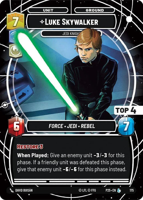 Luke Skywalker - Jedi Knight (Top 4) (177) (177) [Sector and Regional Promos: Season 1] - for just $0.10! 